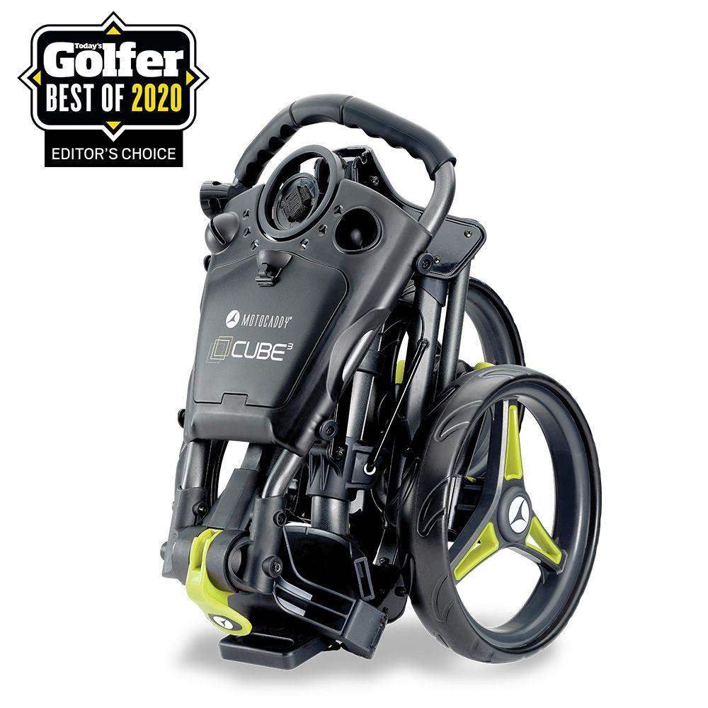 Motocaddy CUBE chariot manuel, graphite/lime