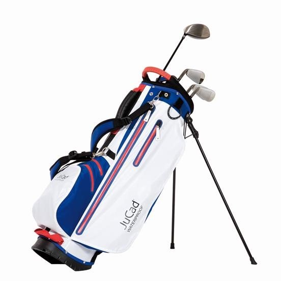 JuCad Waterproof 2in1 stand bag, bleu/blanc/rouge