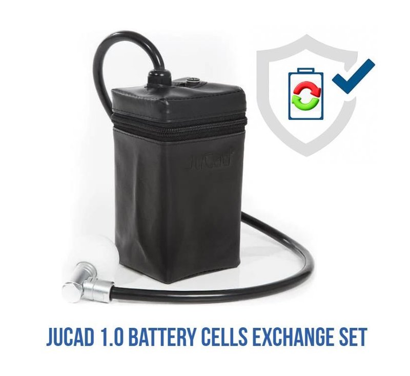 JuCad 1.0 Powerpack kit de remplacement système sans unité de contrôle pour montage autonome incl. boîtier petites cellules de batterie et couvercle