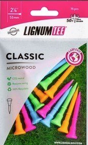 Lignum Tee 53mm (2 1/8") 16pack néon mix