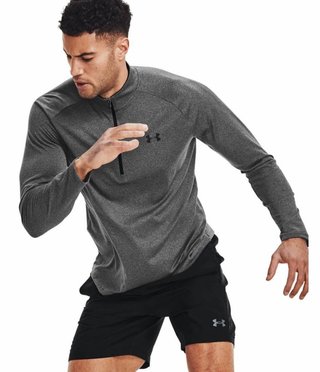 Under Armour Tech 2.0 1/2 Zip polo manches longues homme, gris