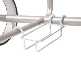 JuCad Powerpack support de batterie pour chariots Titanium/Inox, argenté
