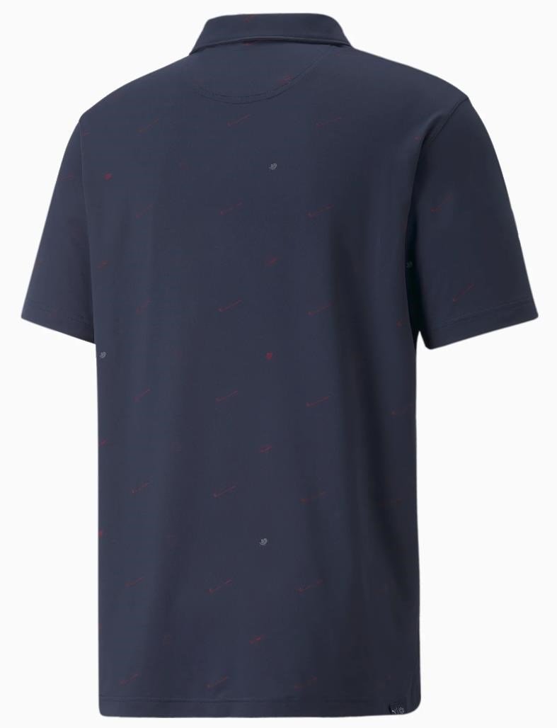 Puma Cloudspun Love polo homme, navy blazer/ski patrol