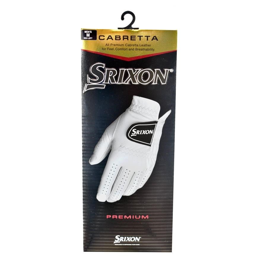 Srixon Premium Cabretta Leather gant de golf homme, blanc