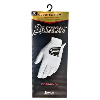 Srixon Premium Cabretta Leather gant de golf homme, blanc