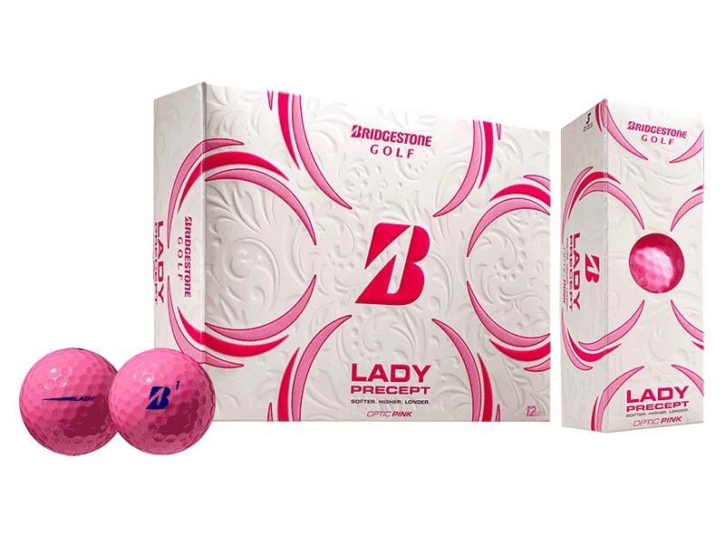 Bridgestone Lady Precept balles de golf femme, roses