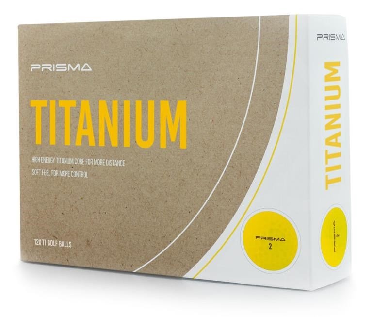 Masters Prisma Titanium balles de golf, jaunes