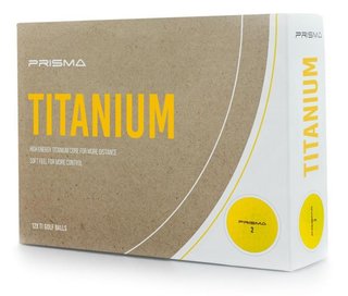 Masters Prisma Titanium balles de golf, jaunes