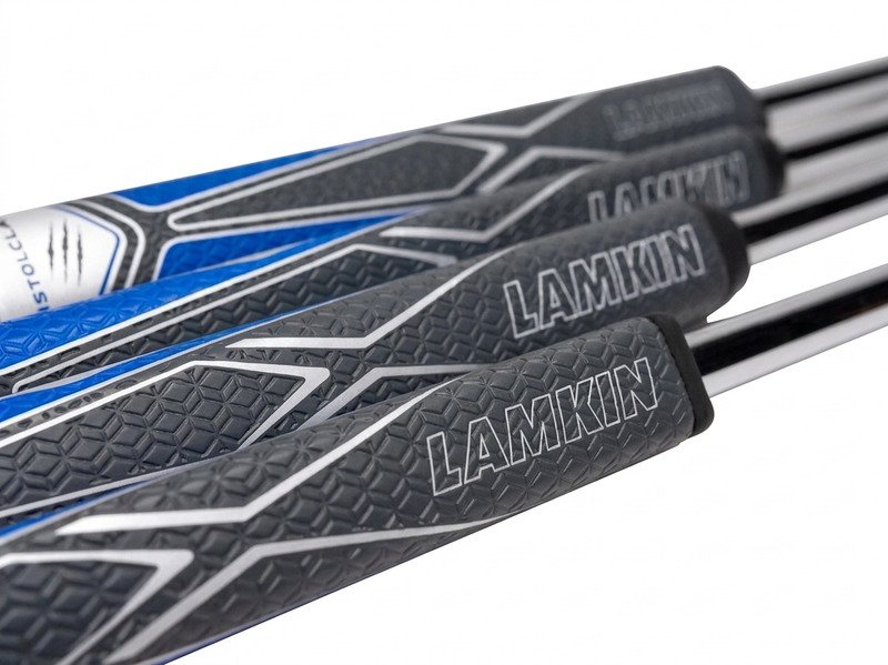 Lamkin SINKFIT PU Squaretop grip de putter, noir/bleu
