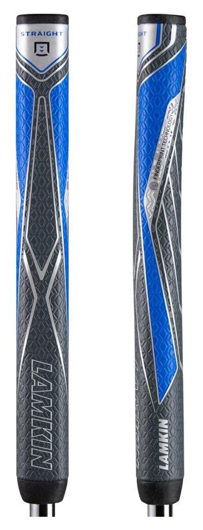 Lamkin SINKFIT PU Straight grip de putter, noir/bleu