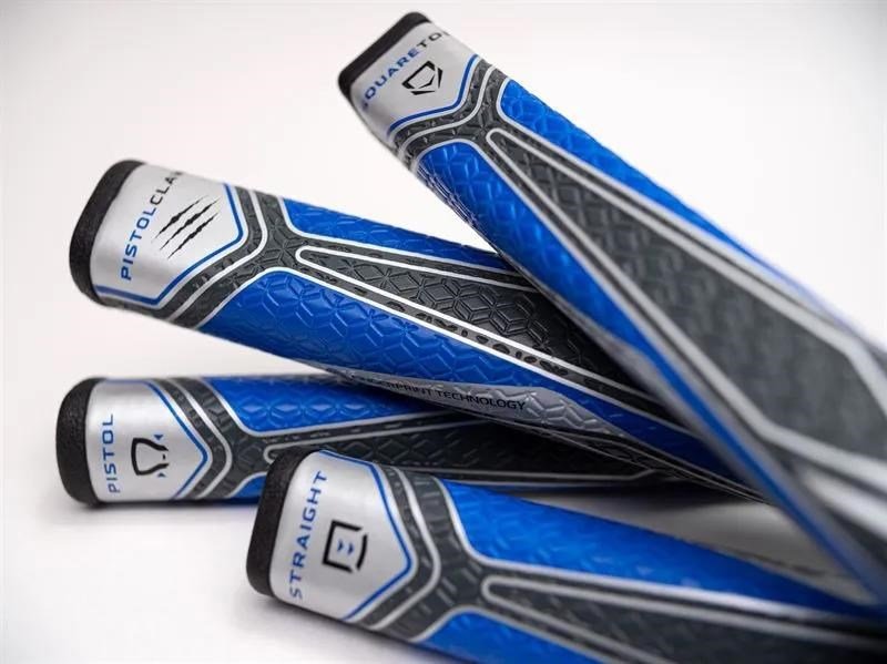 Lamkin SINKFIT PU Straight grip de putter, noir/bleu