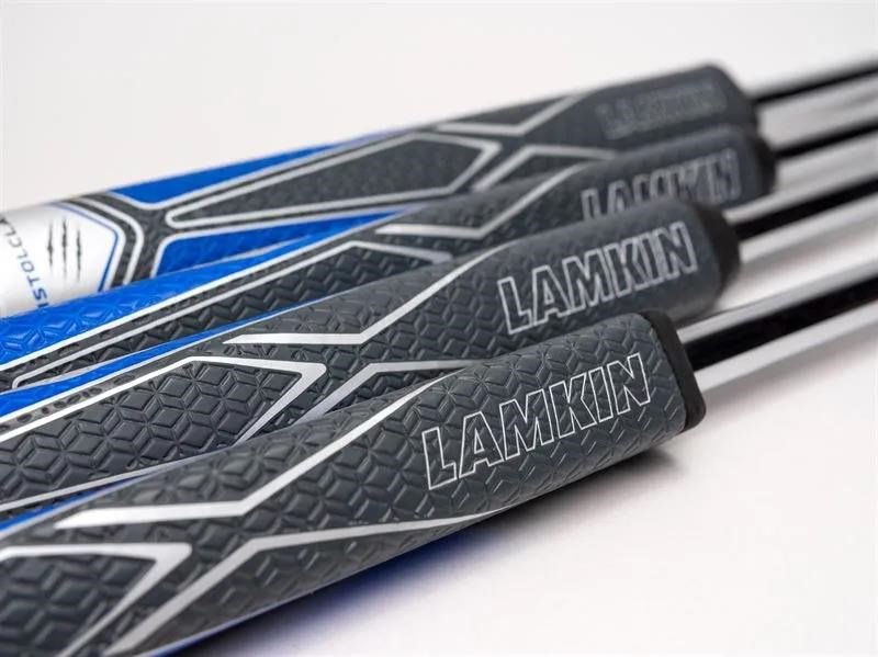 Lamkin SINKFIT PU Pistol grip de putter, noir/bleu