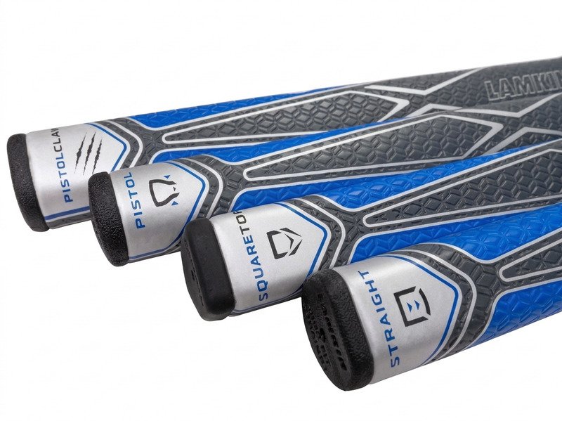 Lamkin SINKFIT PU Pistol grip de putter, noir/bleu