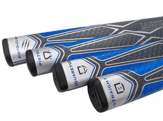 Lamkin Sink Fit PU Pistolclaw grip de putter, noir/bleu