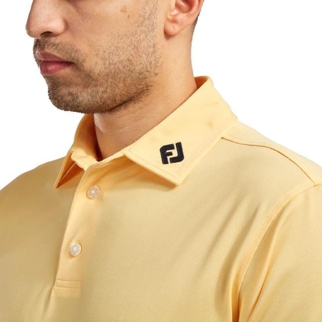 FootJoy Stretch Pique Solid polo homme, jaune