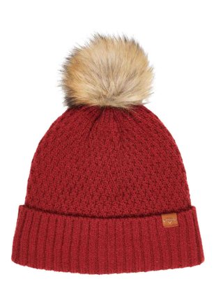 Callaway Pom Pom Beanie bonnet d'hiver femme, rouge