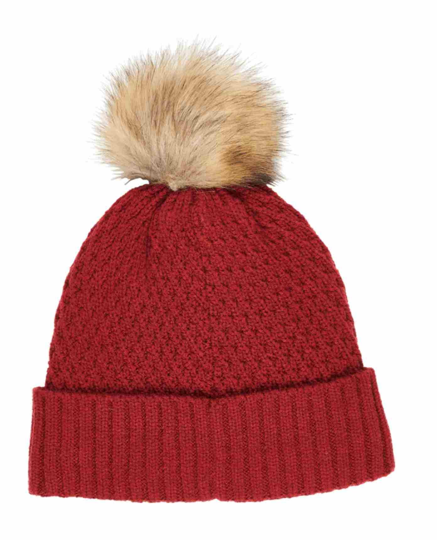 Callaway Pom Pom Beanie bonnet d'hiver femme, rouge