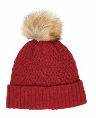 Callaway Pom Pom Beanie bonnet d'hiver femme, rouge