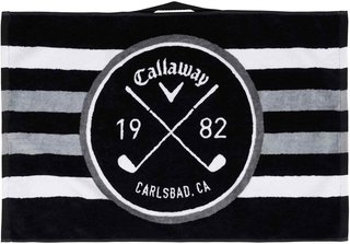 Callaway Cart serviette de golf 40x60 cm, noir/blanc