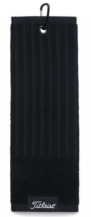 Titleist Tri-Fold serviette de golf, noir