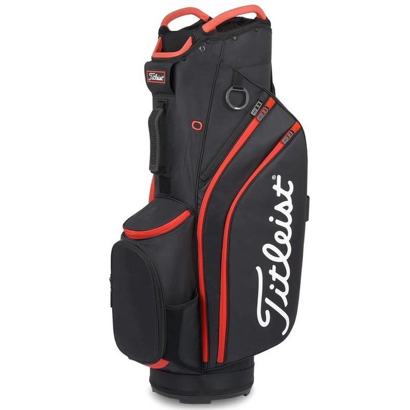 Titleist Cart 14 cart bag, noir/noir/rouge