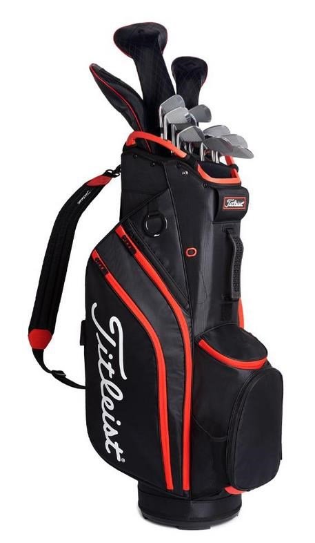 Titleist Cart 14 cart bag, noir/noir/rouge