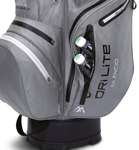 Big Max Dri Lite Silencio 2 Organizer sac de chariot, gris/noir
