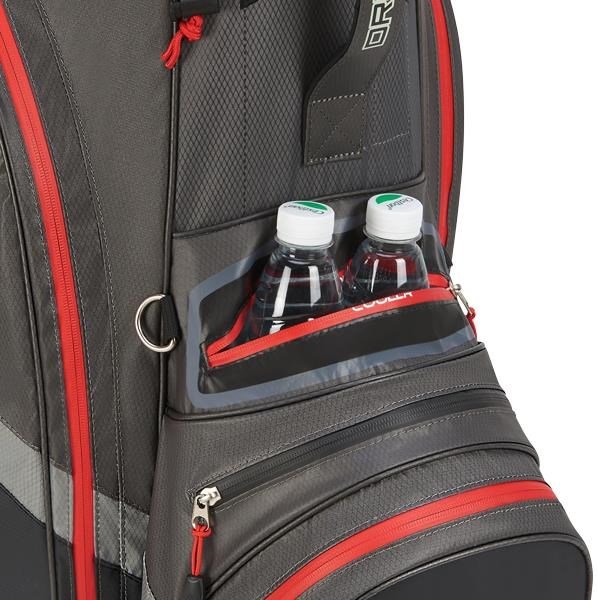 Big Max Dri Lite V-4 Organizer sac de chariot, charcoal/black/red