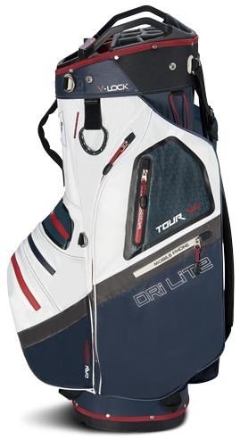 Big Max Dri Lite V-4 Organizer sac de chariot, blueberry/white/merlot