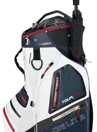 Big Max Dri Lite V-4 Organizer sac de chariot, blueberry/white/merlot