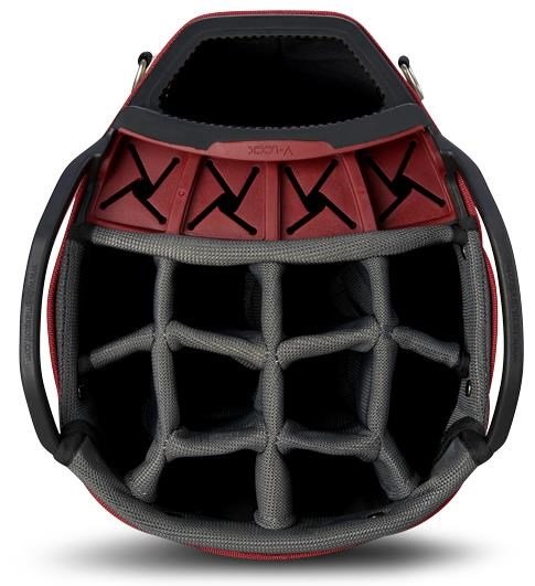 Big Max Dri Lite V-4 Organizer sac de chariot, blueberry/white/merlot
