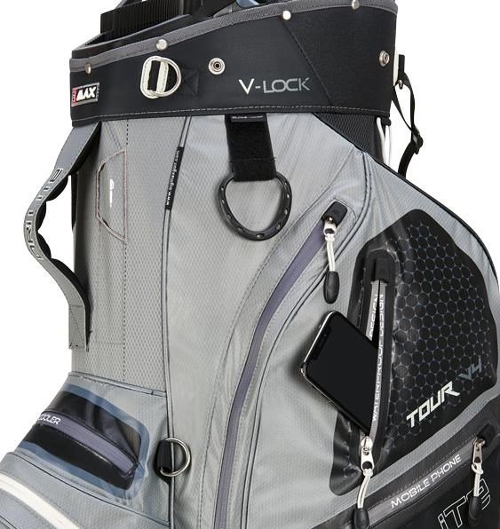 Big Max Dri Lite V-4 Organizer cart bag, gris/noir