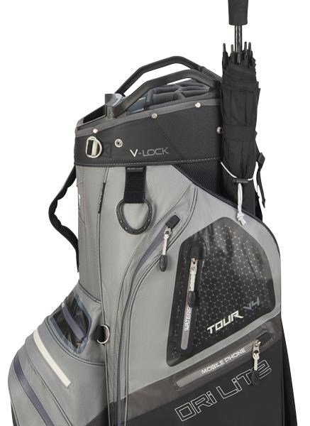 Big Max Dri Lite V-4 Organizer cart bag, gris/noir