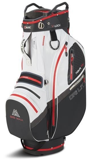 Big Max Dri Lite V-4 Organizer cart bag, noir/blanc/rouge