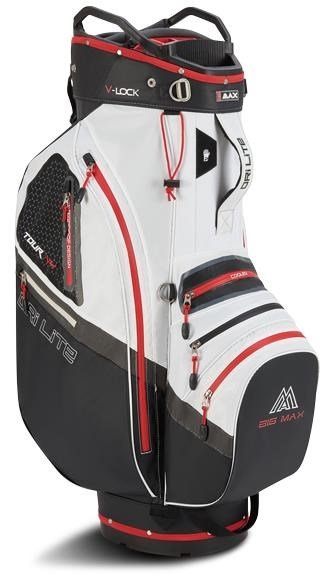 Big Max Dri Lite V-4 Organizer cart bag, noir/blanc/rouge