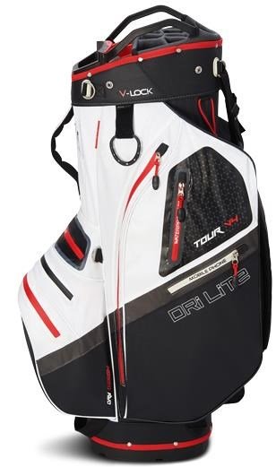 Big Max Dri Lite V-4 Organizer cart bag, noir/blanc/rouge