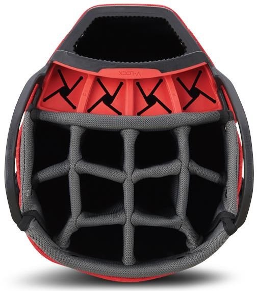 Big Max Dri Lite V-4 Organizer cart bag, noir/blanc/rouge