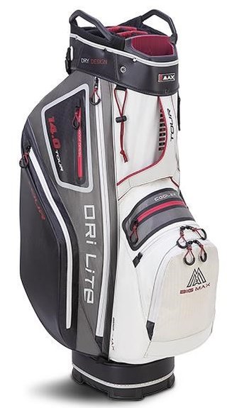 Big Max Dri Lite Tour sac de chariot, blanc/gris/noir/merlot
