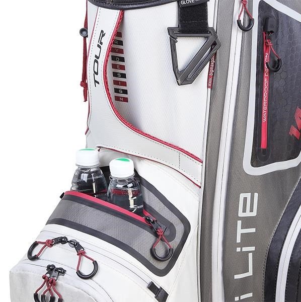 Big Max Dri Lite Tour sac de chariot, blanc/gris/noir/merlot