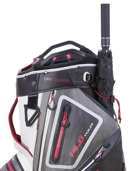 Big Max Dri Lite Tour sac de chariot, blanc/gris/noir/merlot