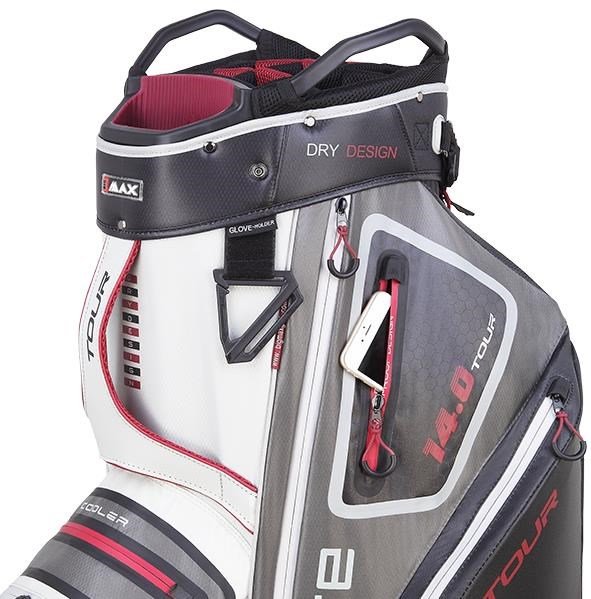 Big Max Dri Lite Tour sac de chariot, blanc/gris/noir/merlot