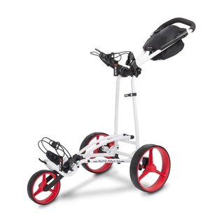 Big Max Autofold FF chariot de golf manuel, blanc/rouge