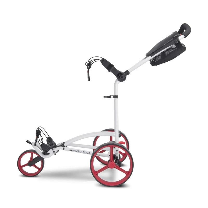 Big Max Autofold FF chariot de golf manuel, blanc/rouge