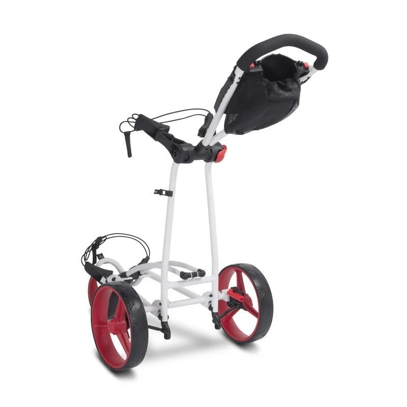 Big Max Autofold FF chariot de golf manuel, blanc/rouge