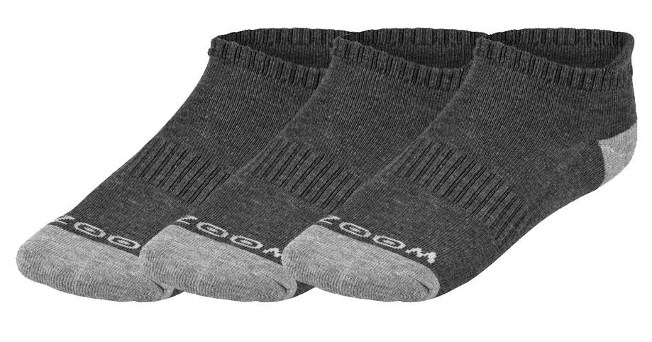 Zoom Ankle chaussettes femmes (3 paires), charbon/argent