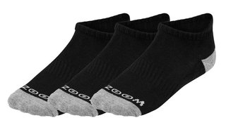Zoom Ankle chaussettes femmes, noir/argent