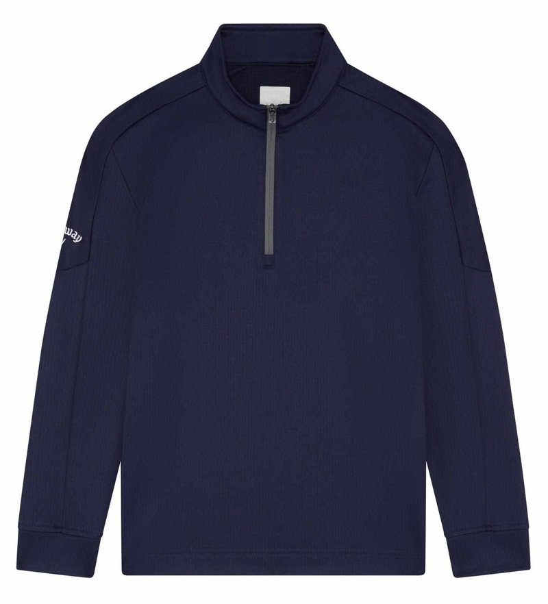 Callaway Waffle Fleece sweatshirt junior garçon, peacoat
