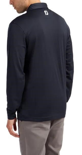 FootJoy Long Sleeve Thermocool Self Athletic Fit polo homme, navy