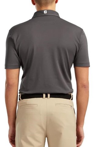 FootJoy Stretch Pique Solid polo homme, charcoal