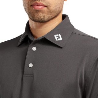 FootJoy Stretch Pique Solid polo homme, charcoal